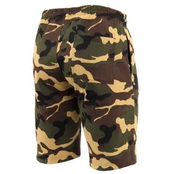 Camo And Solid Color Sweatshorts