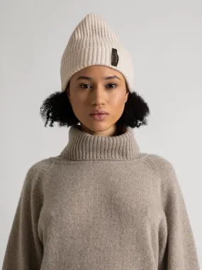 Cashmere beanie "Elli" - pearl