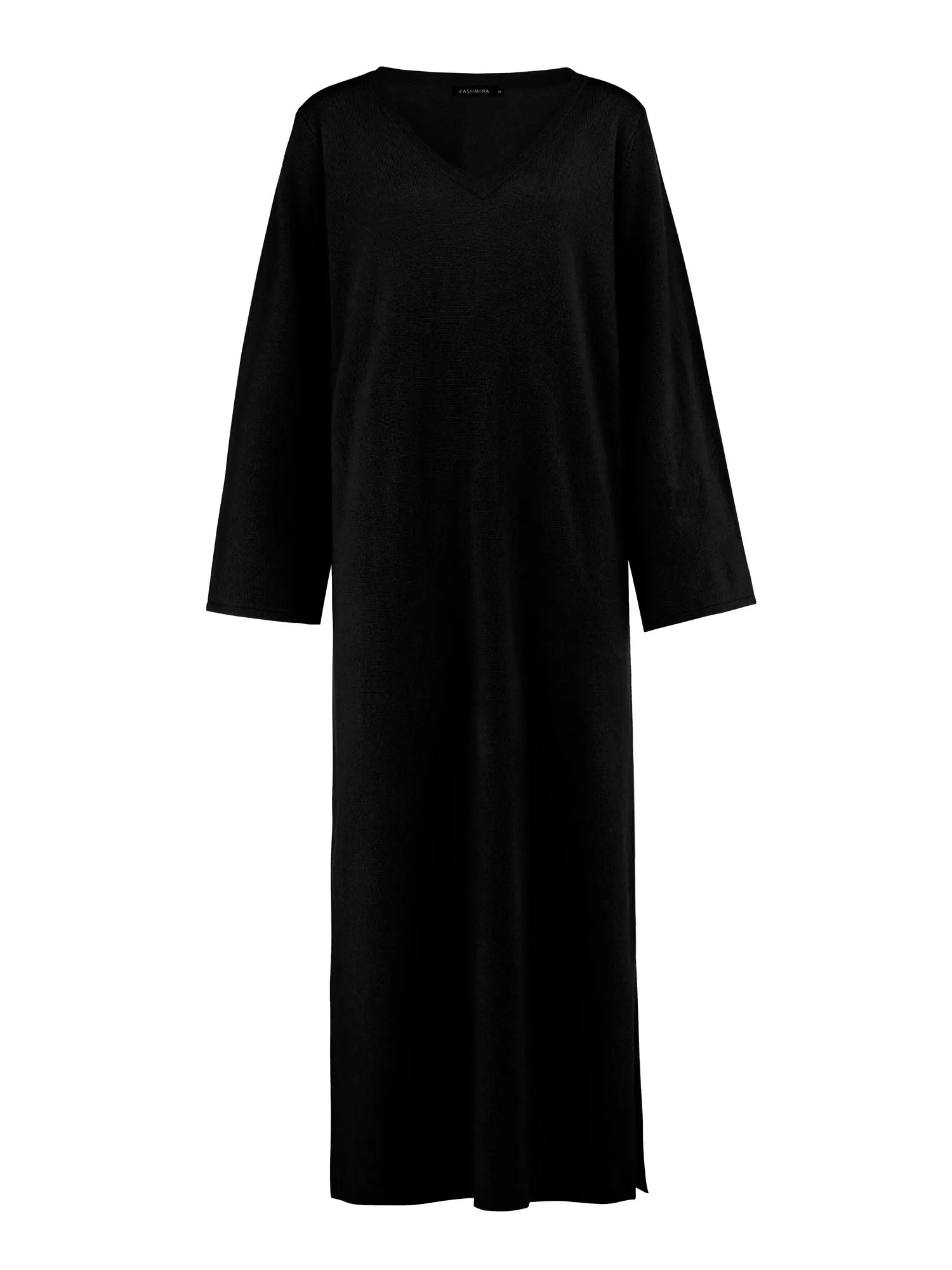 Cashmere dress "Bohéme maxi" - black