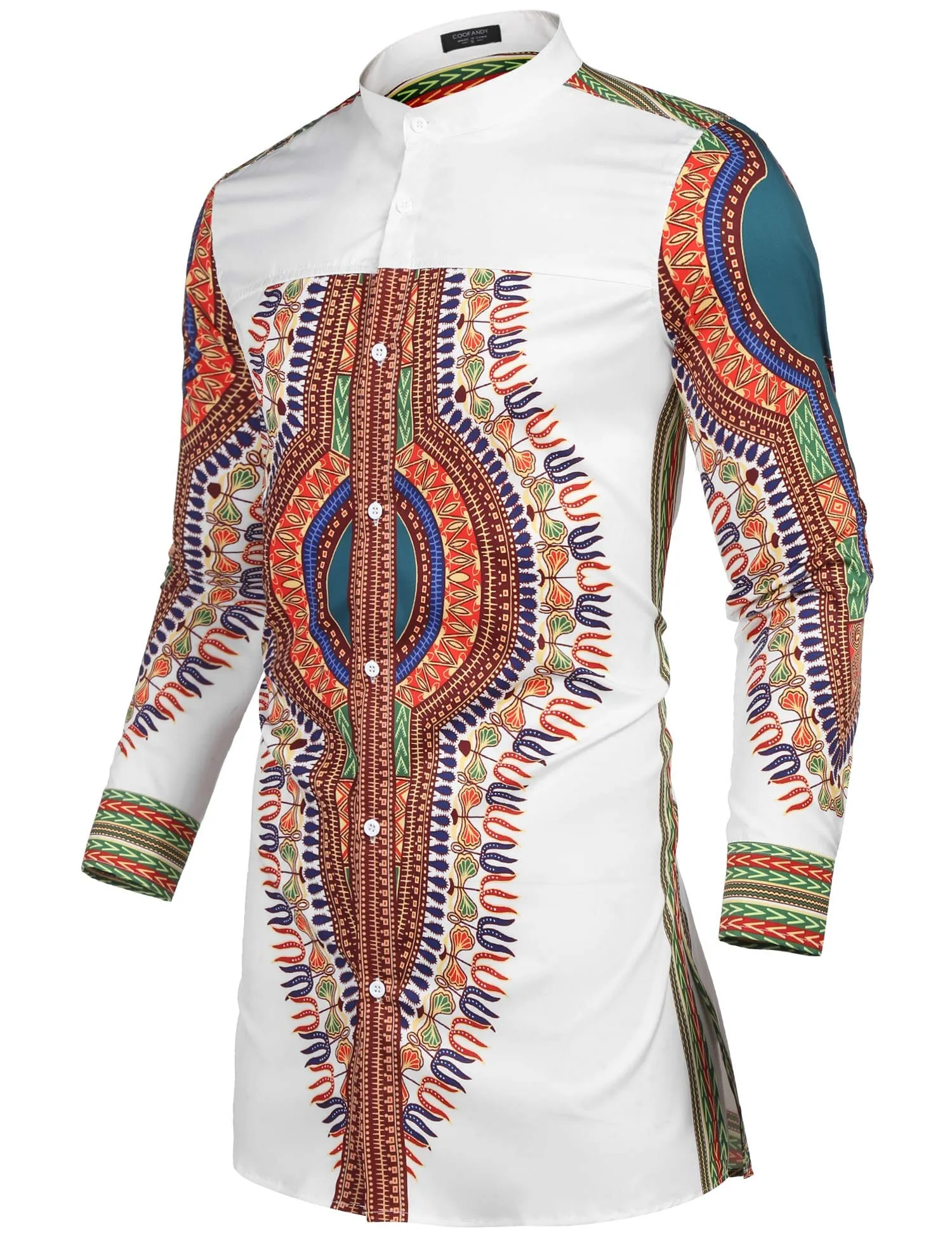 Casual Ethnic Graphic Long Shirt (US Only)