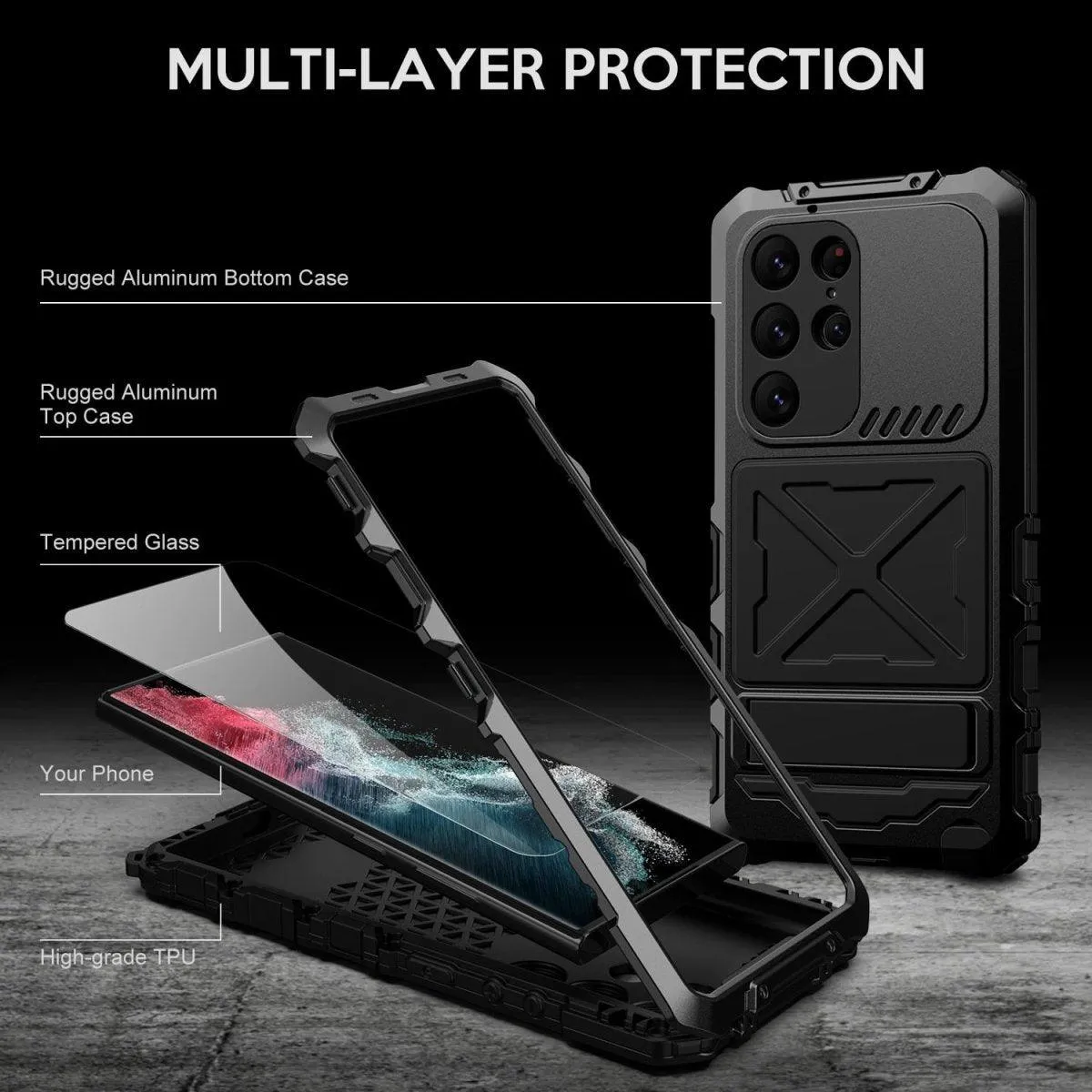 Chori Heavy Duty Shockproof Case for Samsung Galaxy S23 Series