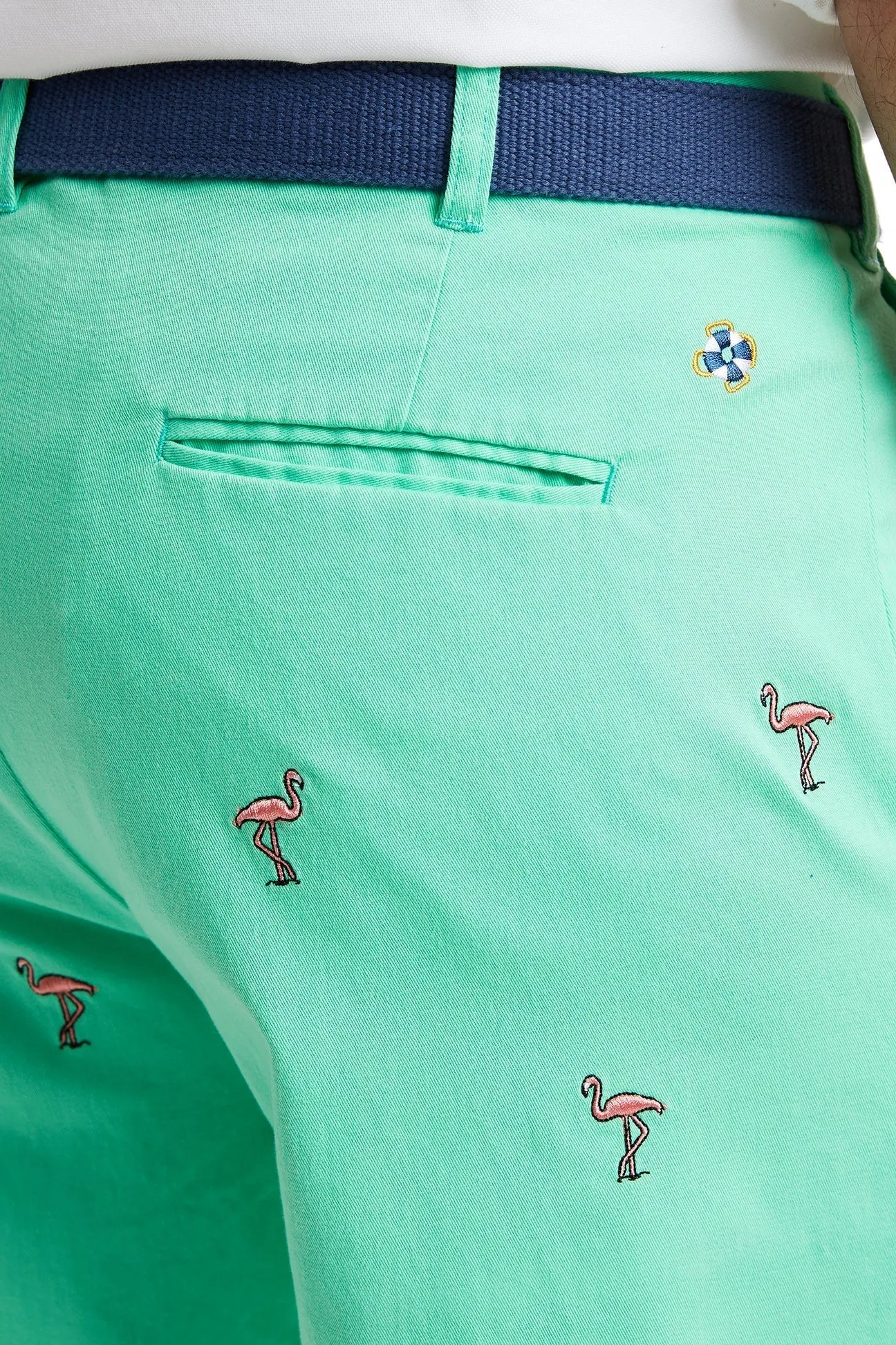 Cisco Short Spring Green with Flamingo