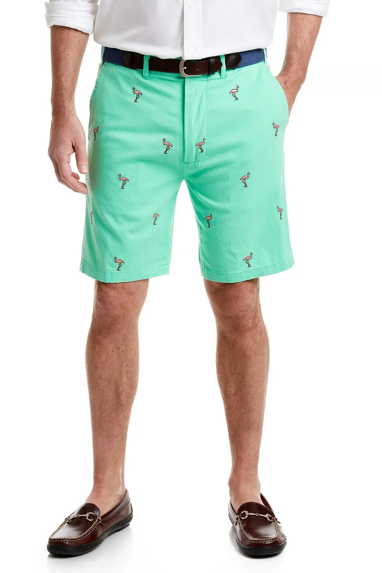 Cisco Short Spring Green with Flamingo