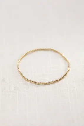 Coast and Cove - 3mm Gold Ball Bracelet