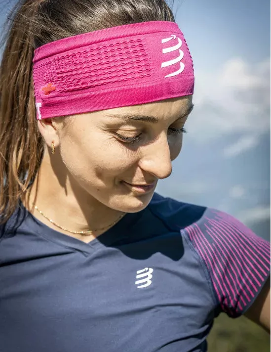 Compressport Unisex Headband On/Off - Magenta