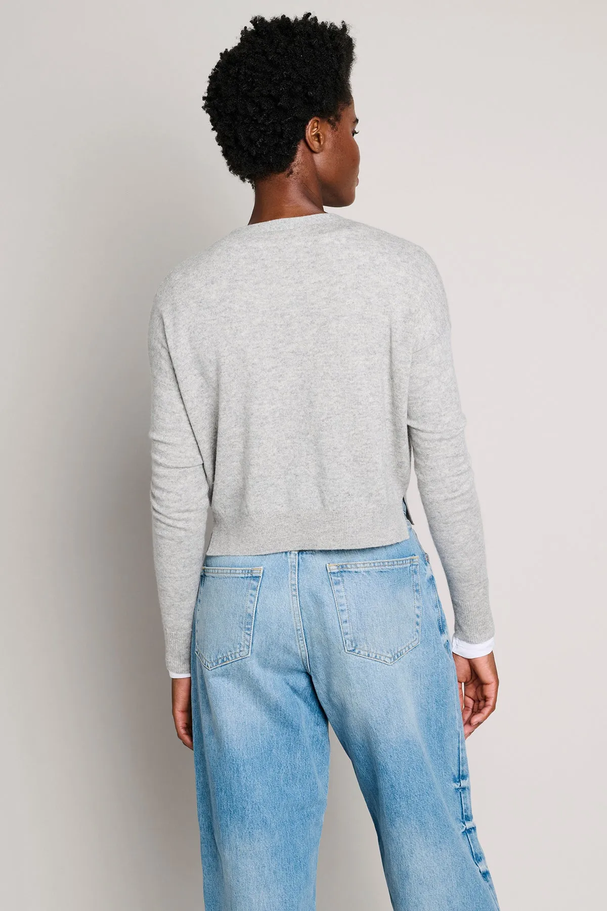 Cropped Cashmere Cardigan