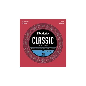 D'Addario Set EJ27H Student Clear/silver Hard Guitar Strings