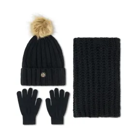 Daisy Fuentes Women's Fall-Ready 3-Pieces Chunky Knit Beanie, Glove & Infinity Scarf Set