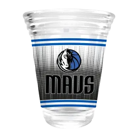 DALLAS MAVERICKS GREAT AMERICAN 2 OZ HORSEHEAD WORDMARK SHOT GLASS