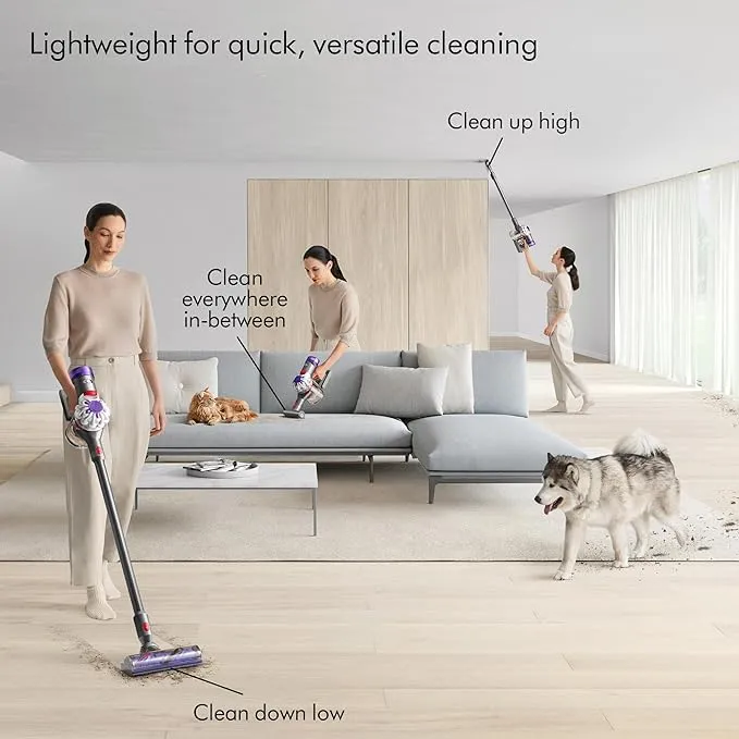 DYSON V8 Cordless Vacuum Cleaner - Silver Nickel