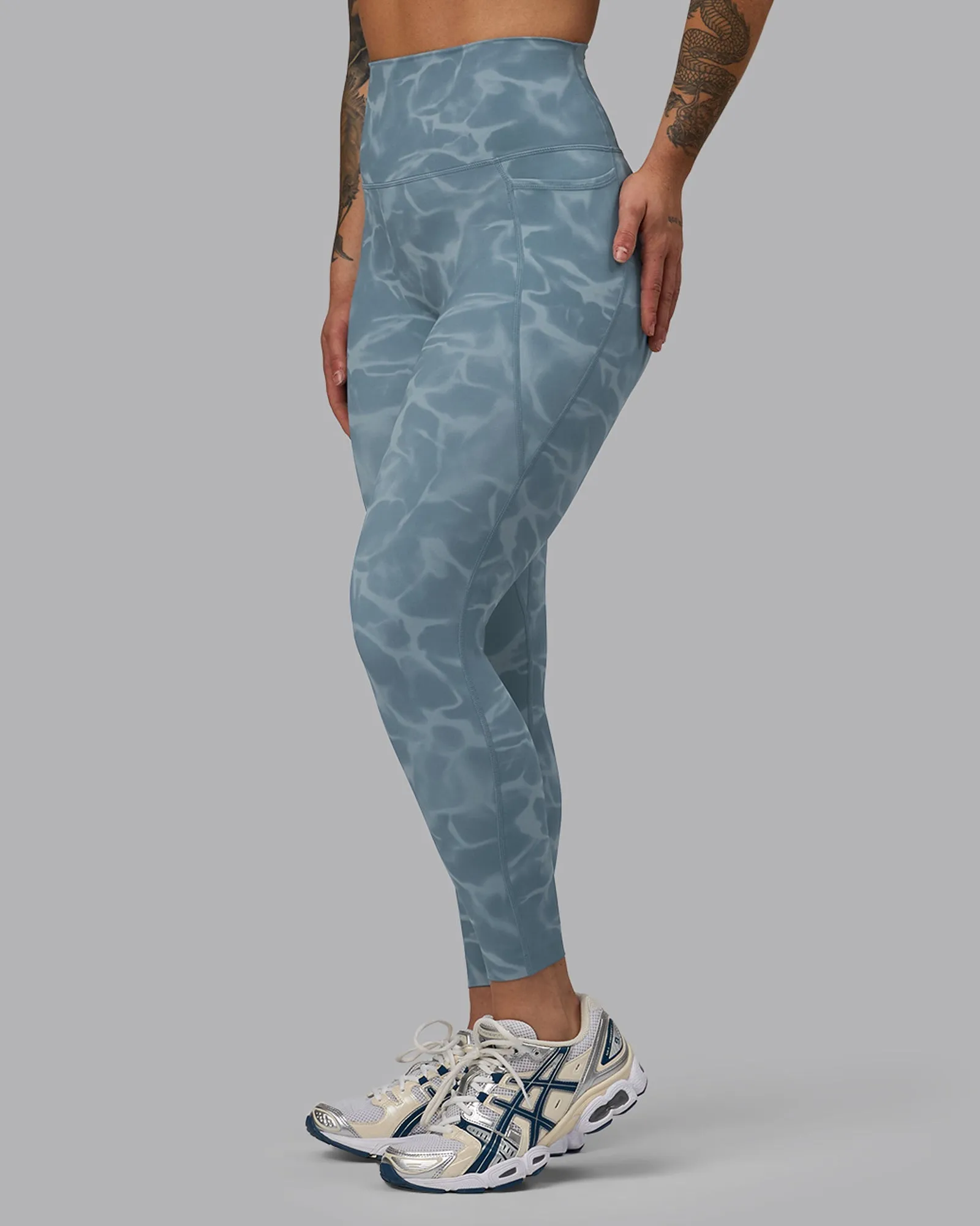 Elixir 7/8 Length Leggings With Pockets - Tranquil-Elemental Blue