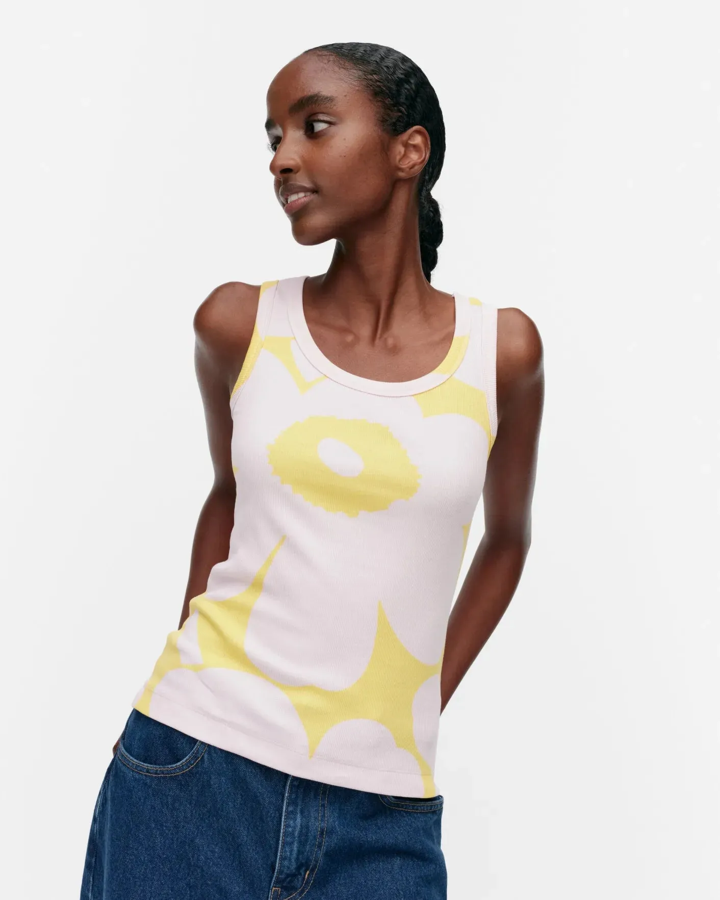 erkkeri unikko - rib tank top