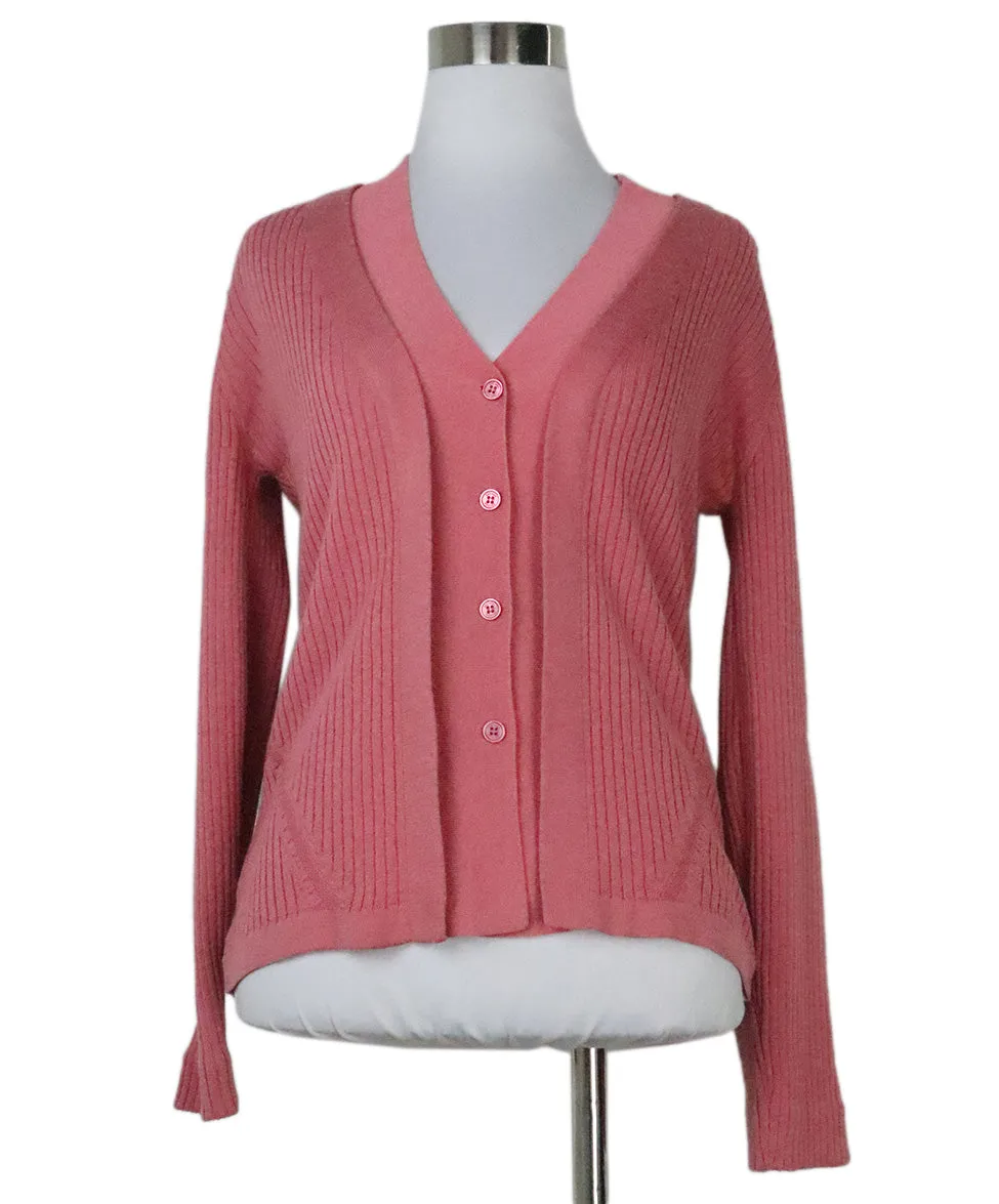 Escada Sport Pink Wool Cardigan sz 2