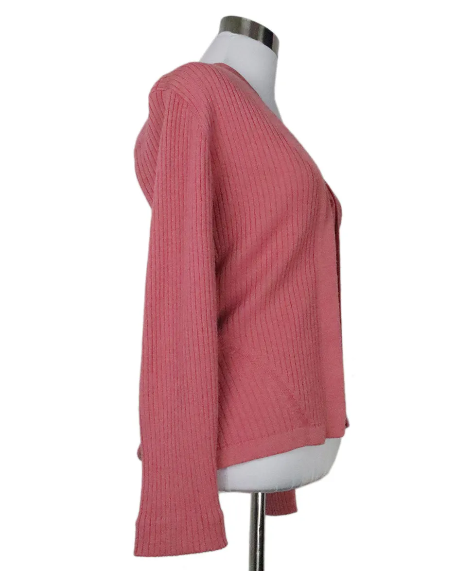 Escada Sport Pink Wool Cardigan sz 2