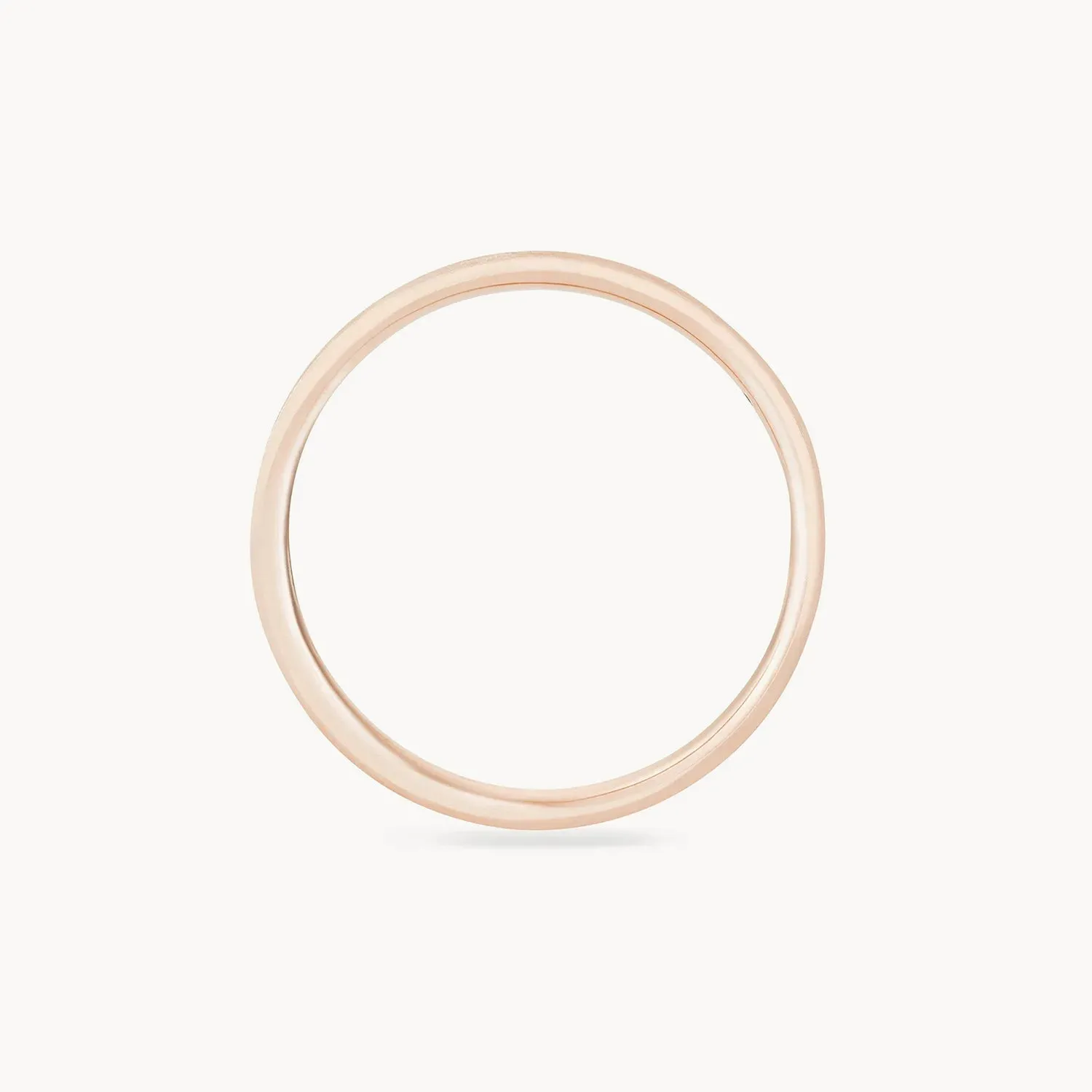 Everlast band polished - 14k rose gold, polished