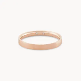 Everlast band polished - 14k rose gold, polished