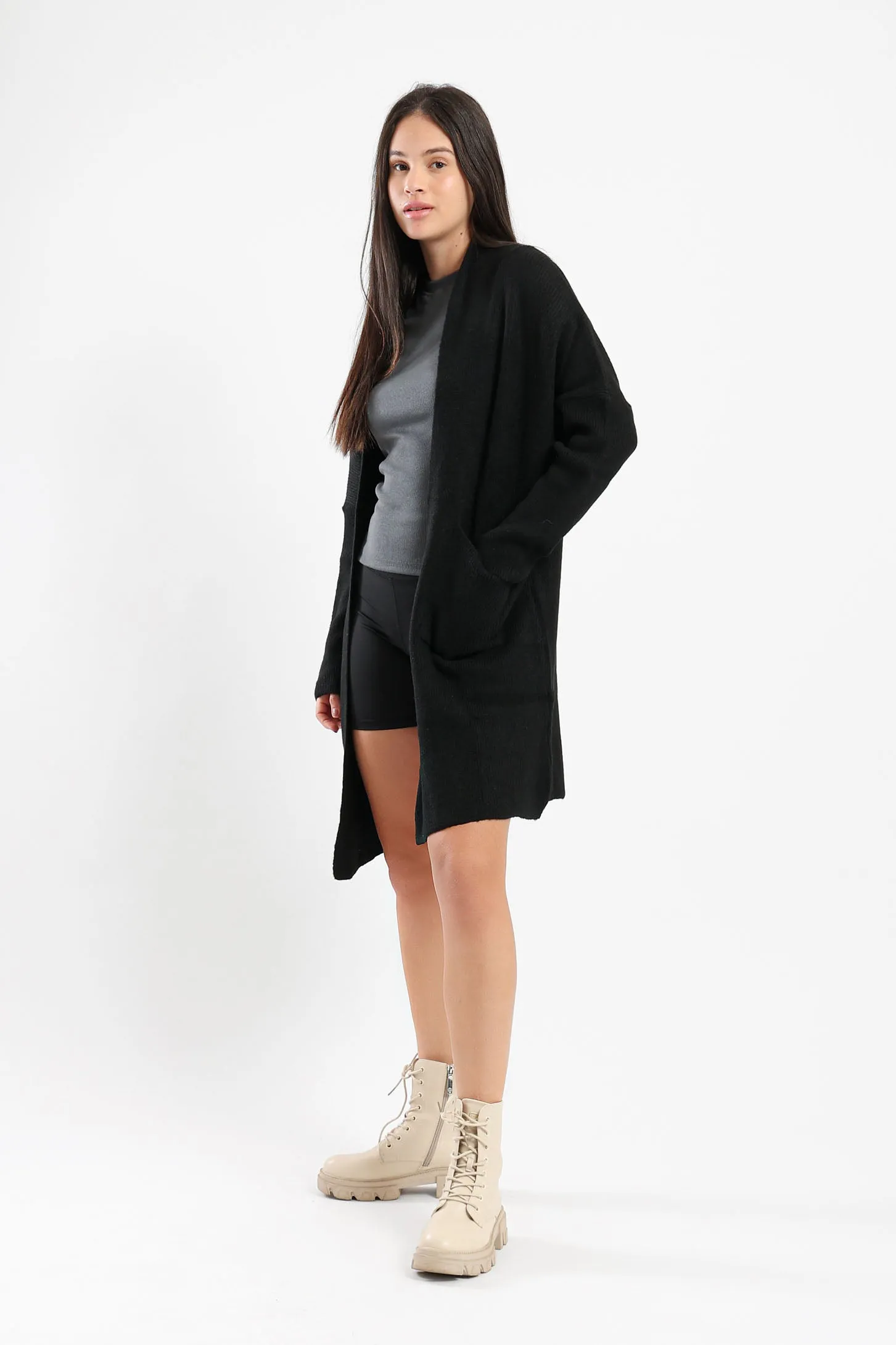 EVERYDAY KNIT CARDIGAN - BLACK