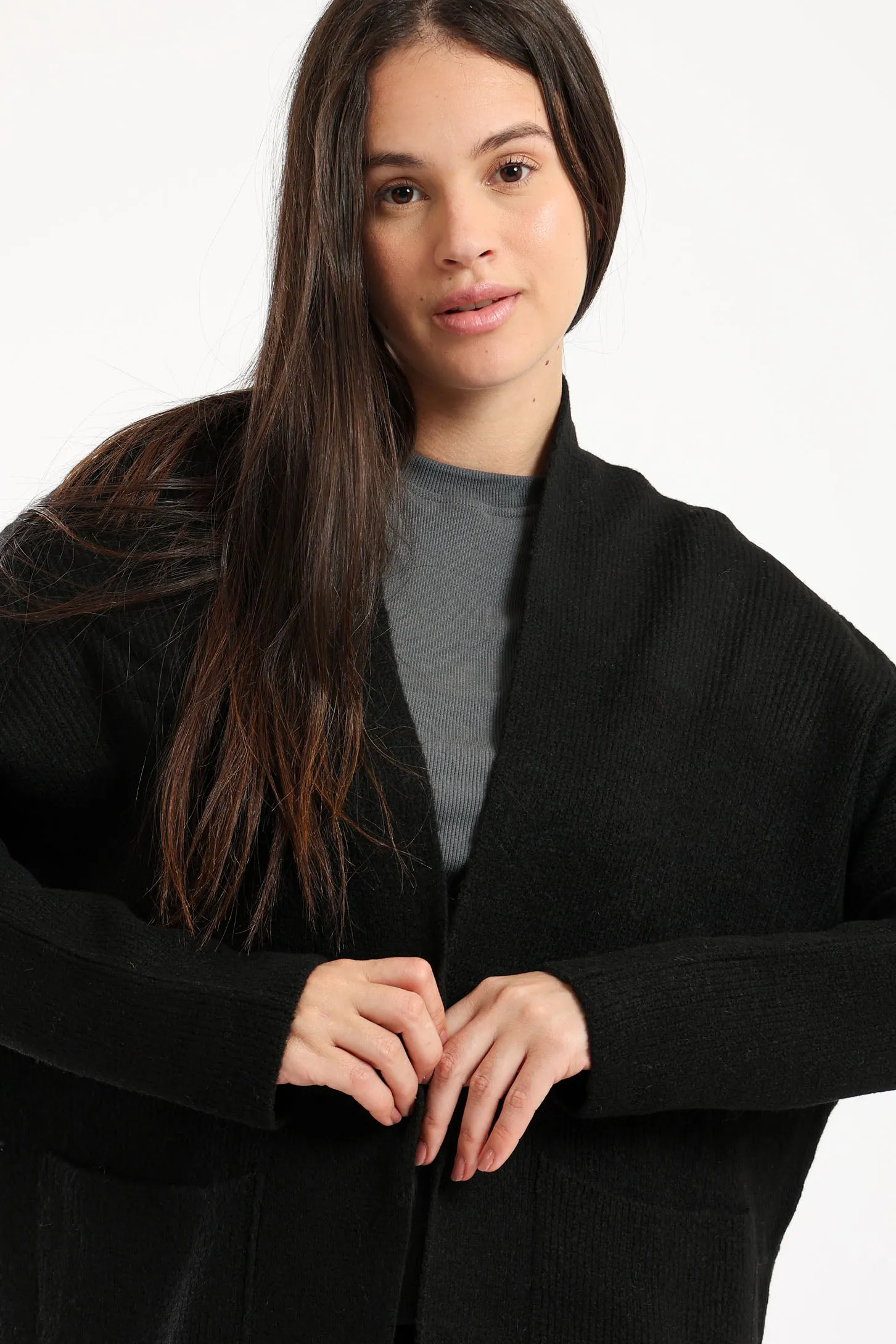 EVERYDAY KNIT CARDIGAN - BLACK