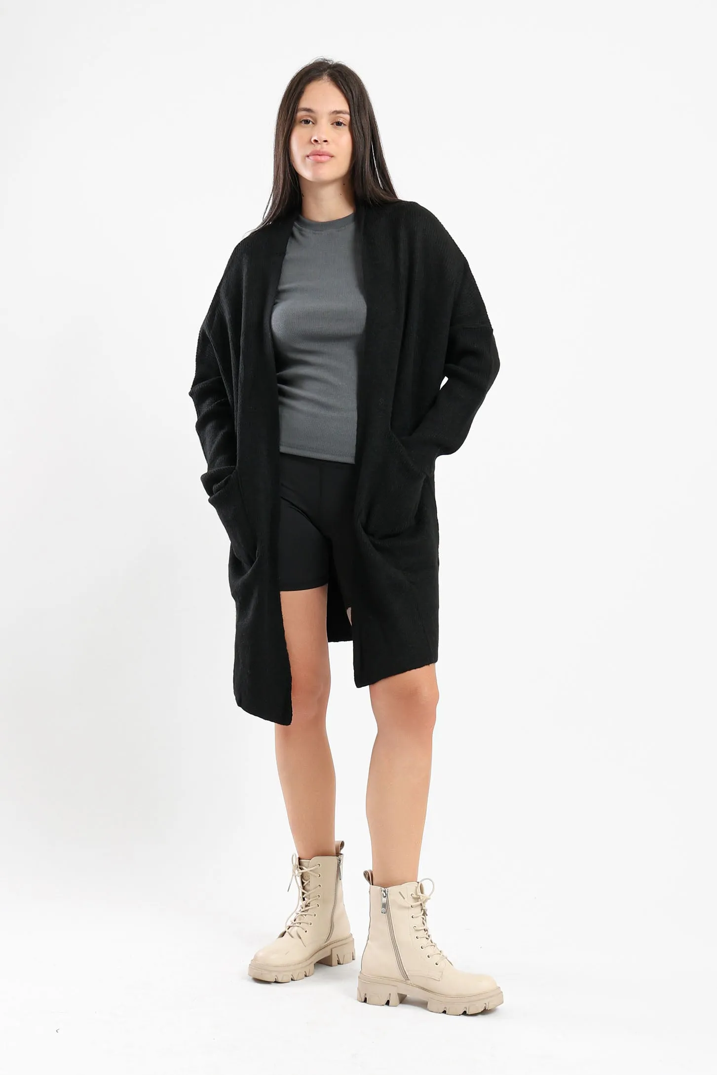 EVERYDAY KNIT CARDIGAN - BLACK