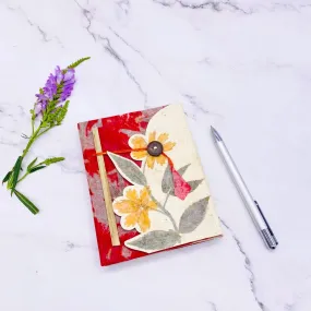 Flower Blossom Hand Painted Lokta Note Book