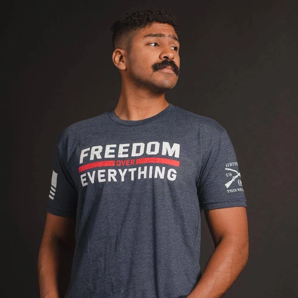 Freedom Over Everything T-Shirt - Midnight Navy