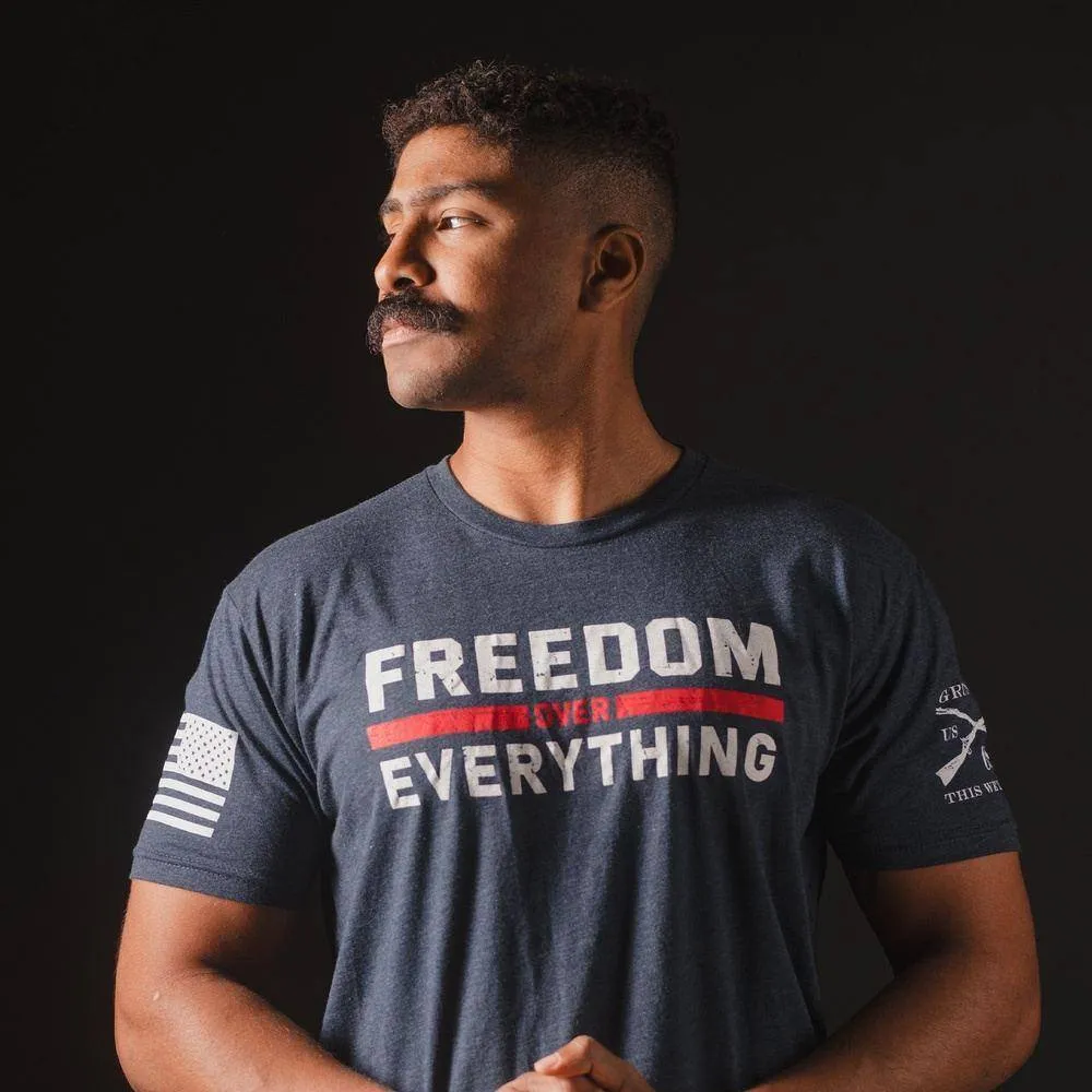 Freedom Over Everything T-Shirt - Midnight Navy