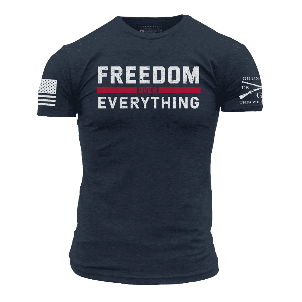 Freedom Over Everything T-Shirt - Midnight Navy