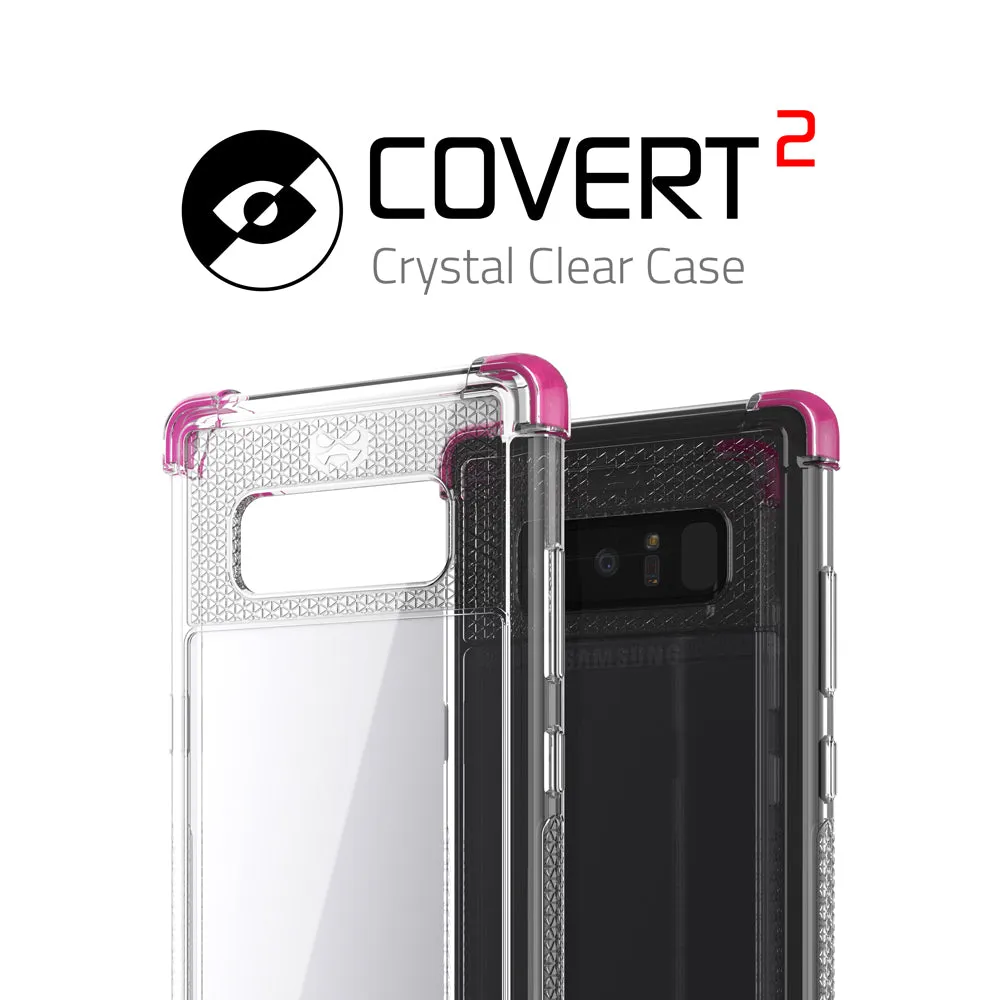 Galaxy Note 8 Ultra Shock Drop Protection Metal Case | Pink