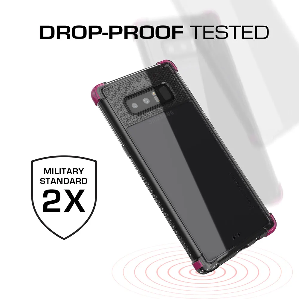 Galaxy Note 8 Ultra Shock Drop Protection Metal Case | Pink