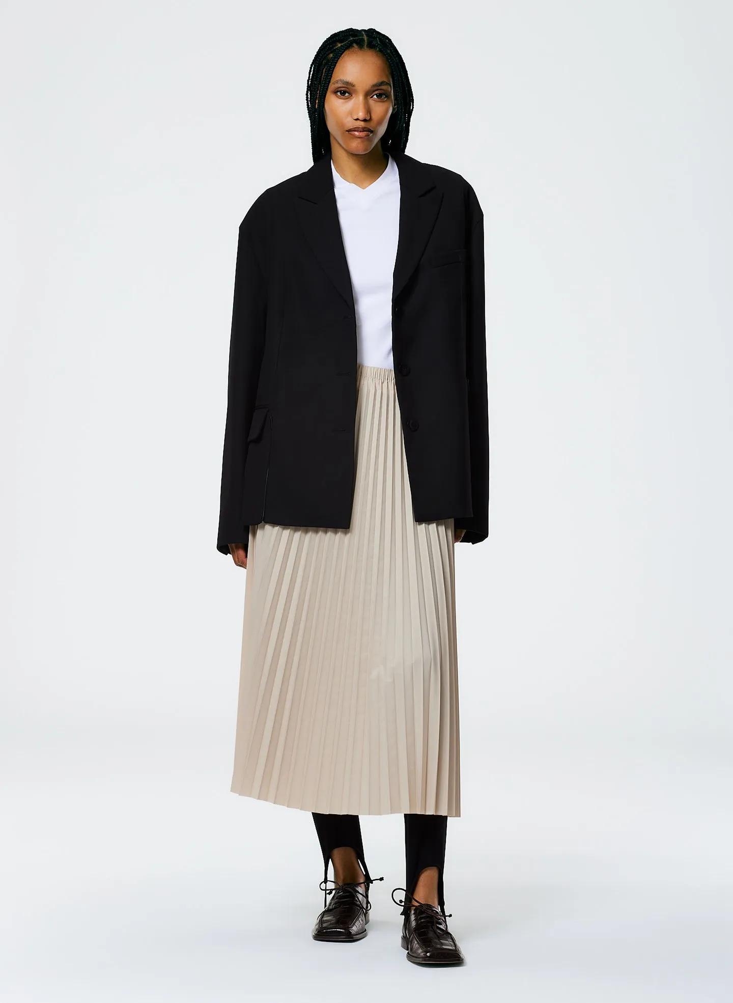 Grain De Poudre Liam Blazer With Slit Zipper Detail