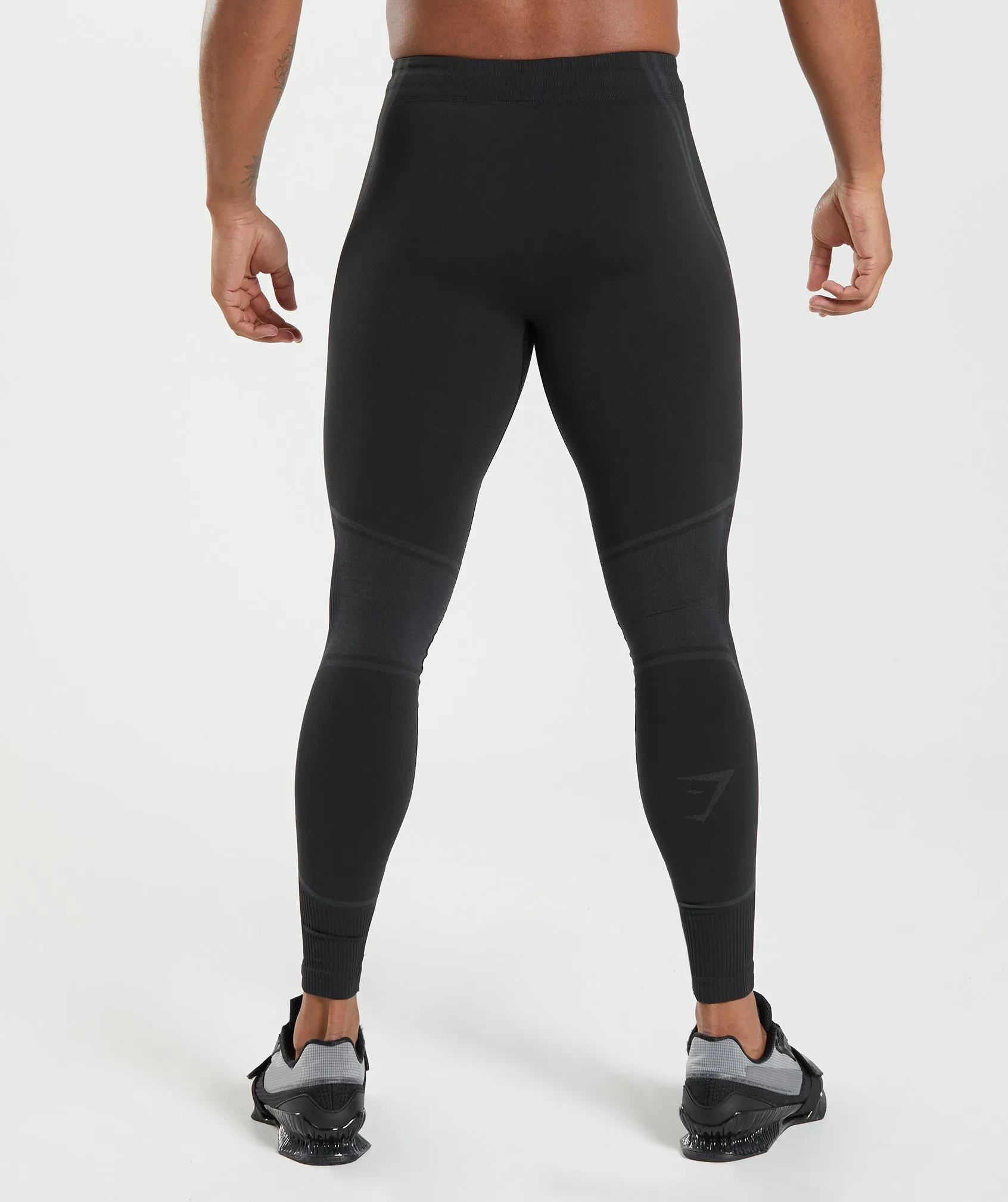 Gymshark 315 Seamless Tights - Black/Charcoal Grey