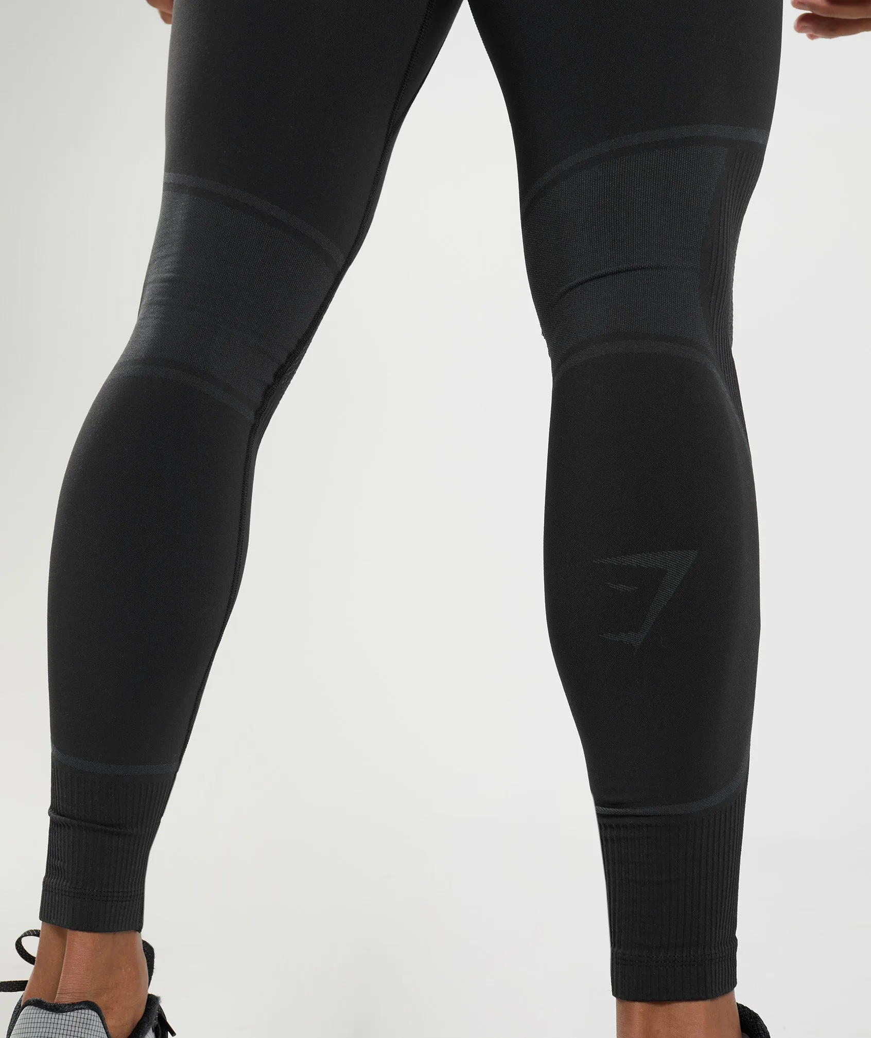 Gymshark 315 Seamless Tights - Black/Charcoal Grey