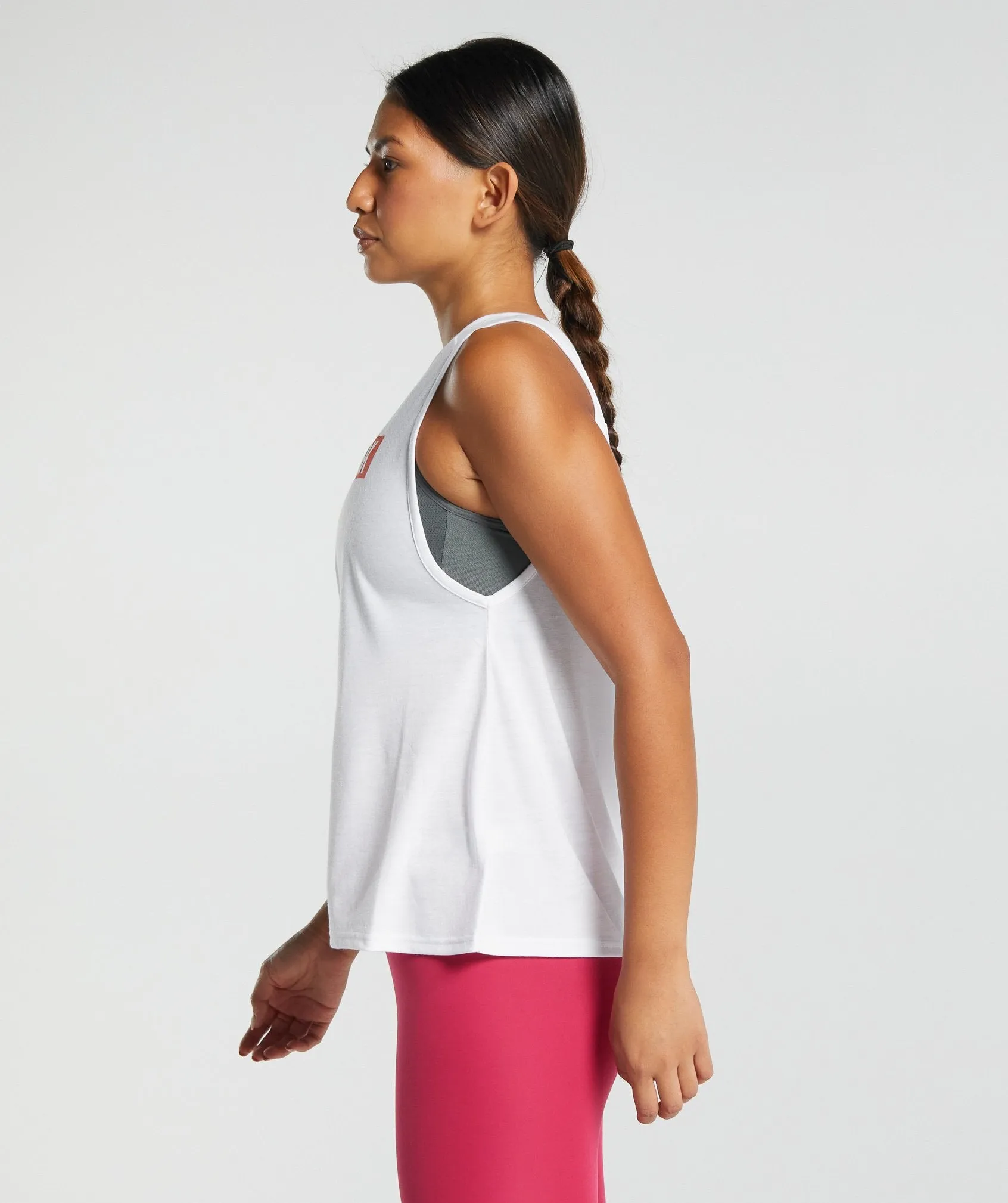 Gymshark Animal Graphic Infill Tank - White