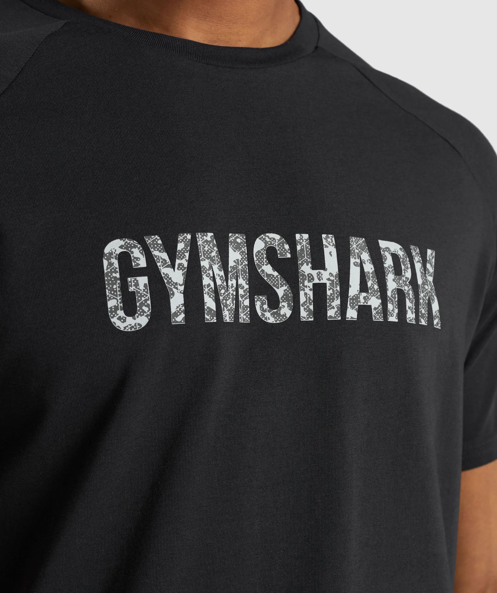 Gymshark Apollo Camo T-Shirt - Black