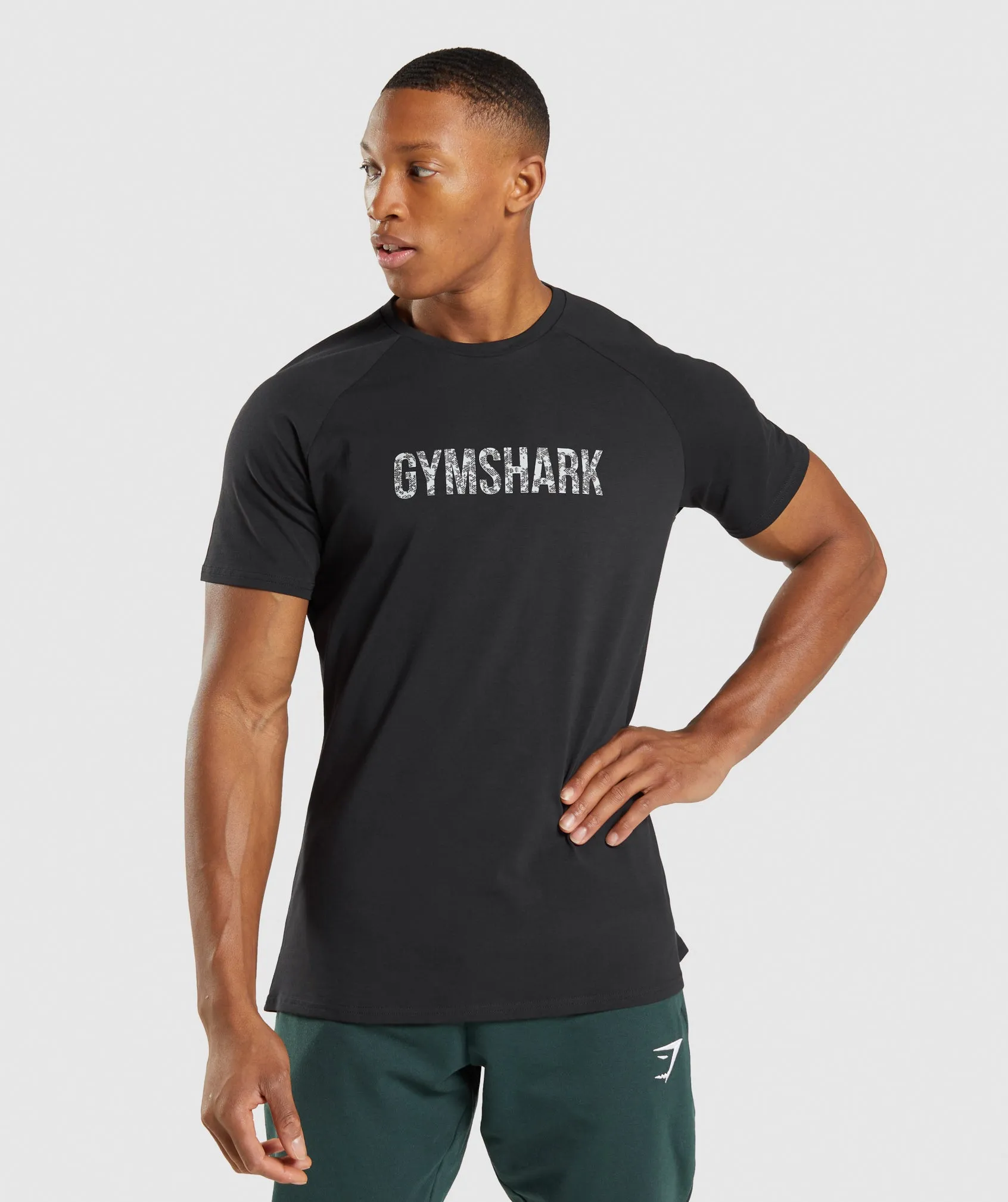 Gymshark Apollo Camo T-Shirt - Black