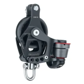 Harken 60mm Element Block — Single Swivel, Becket, Cam Cleat 6266