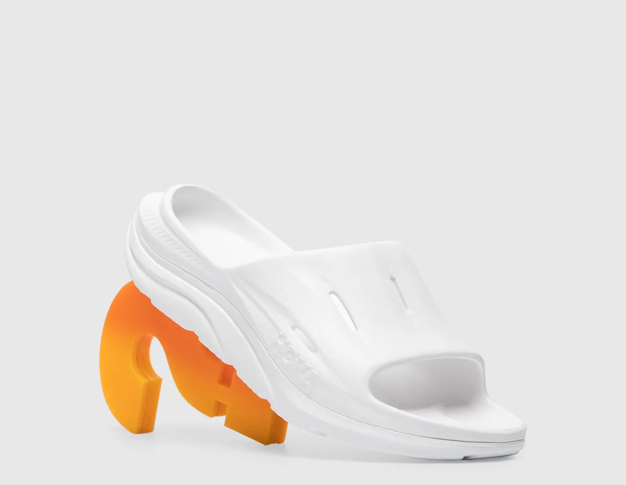 Hoka Ora Recovery Slide 3 White / White