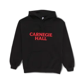 Hooded Pullover Sweatshirt with Red Embroidered Logo