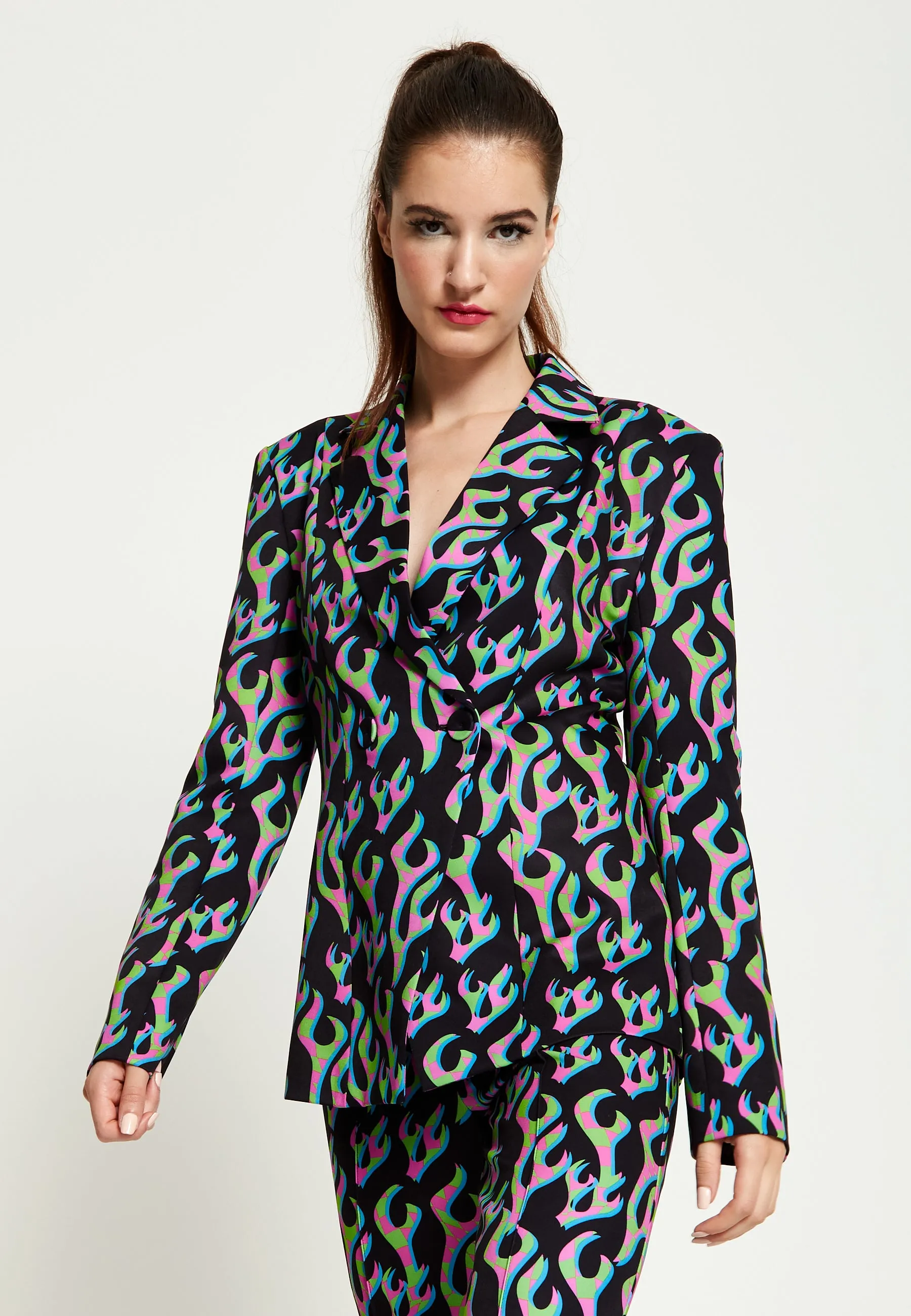 House Of Holland Black Flame Blazer