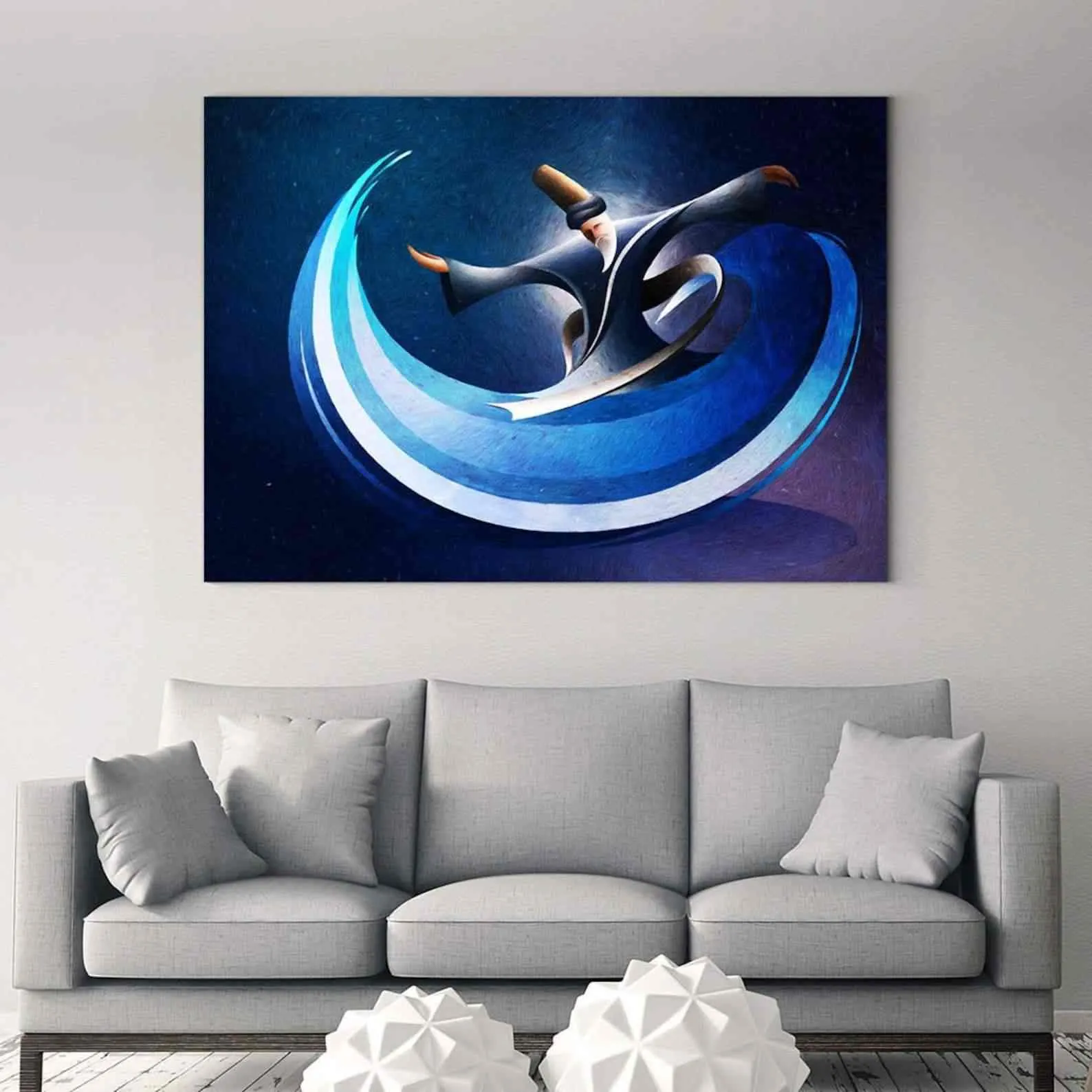 Islamic Style Whirling Dervish - Islamic Wall Art Canvas Printing