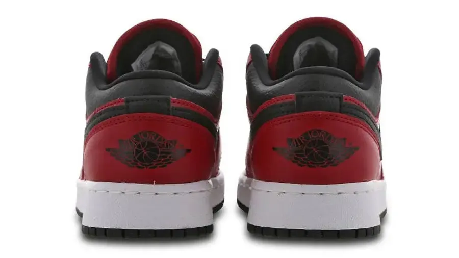 JORDAN 1 LOW GYM RED BLACK PEBBLED (GS)