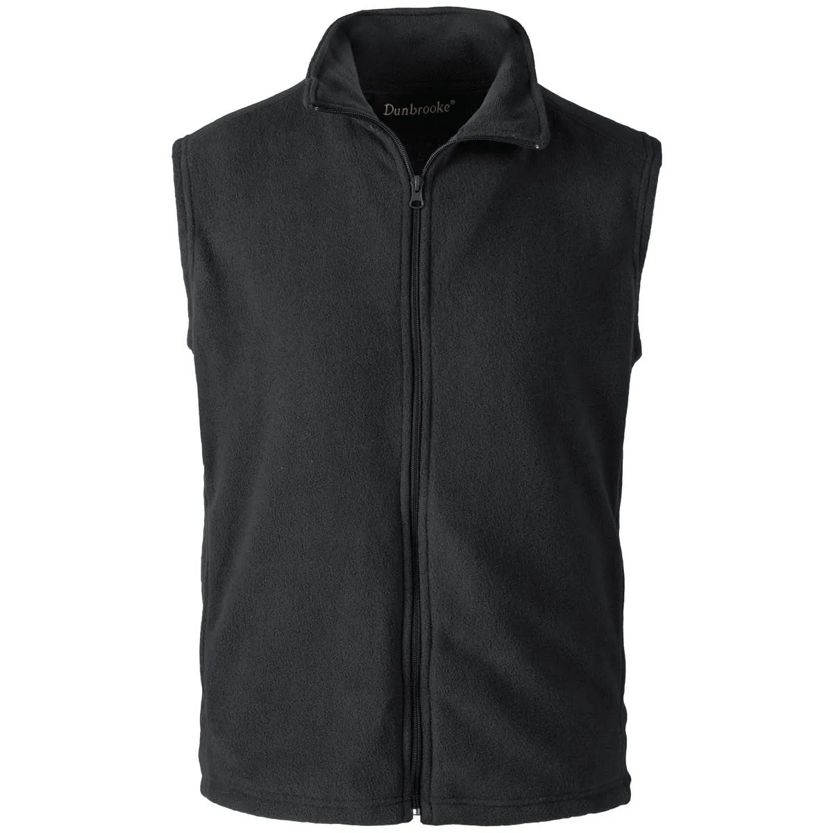 Kansas City Chiefs Mens Black Fleece Vest - Dunbrooke