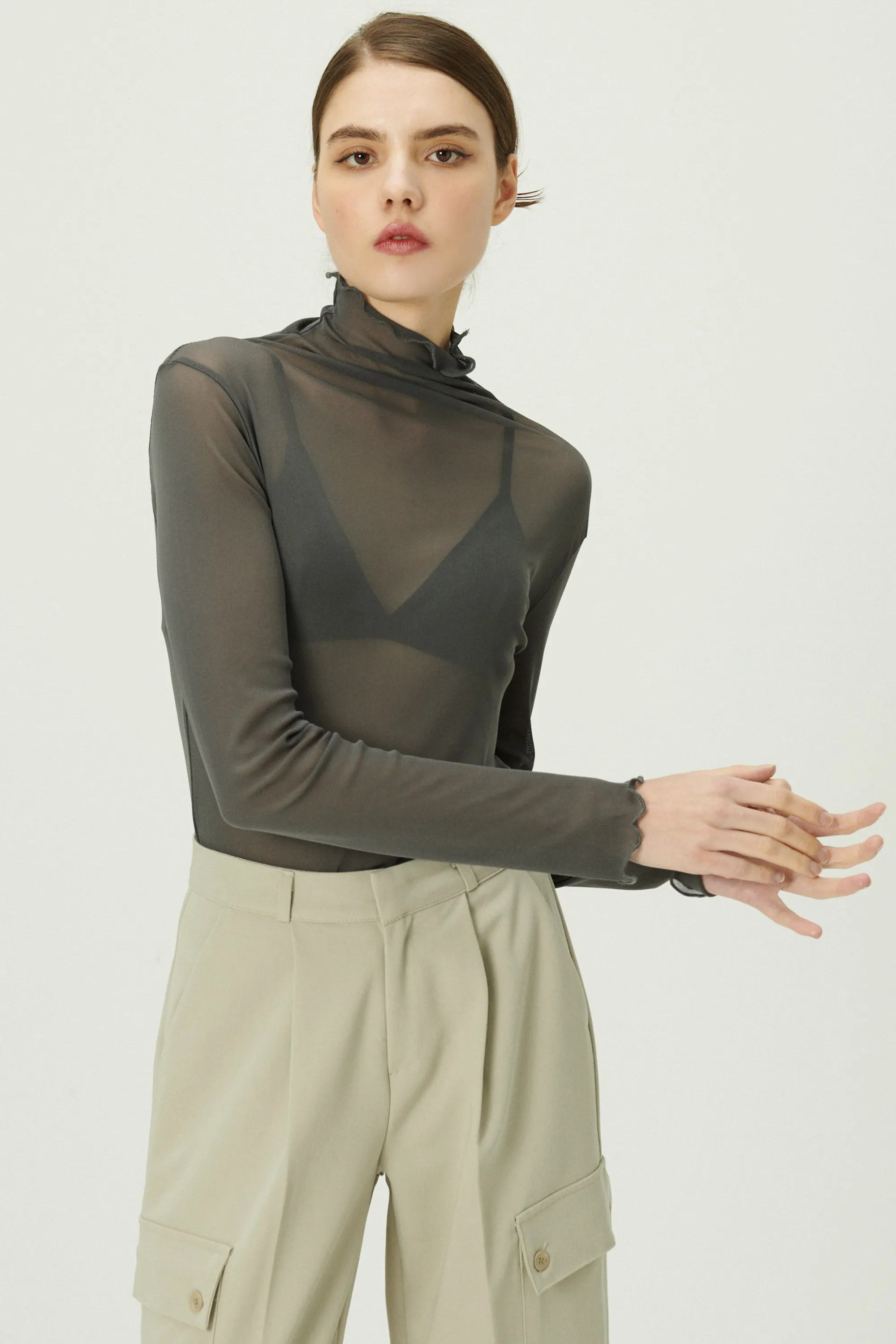 Lily Sheer Mesh Top