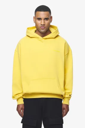 Logo Oversized Hoodie Vintage Washed Solar Yellow Gum