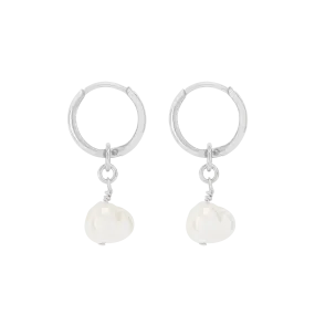 Lucia Mini Hoop Earrings - Silver