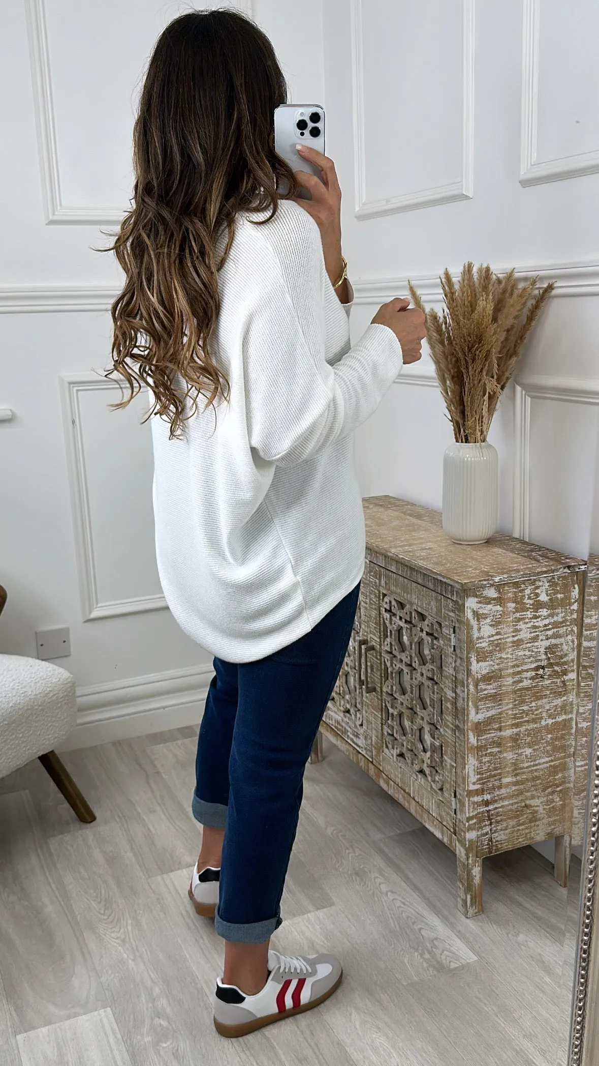 Maeve Cream Knit Top