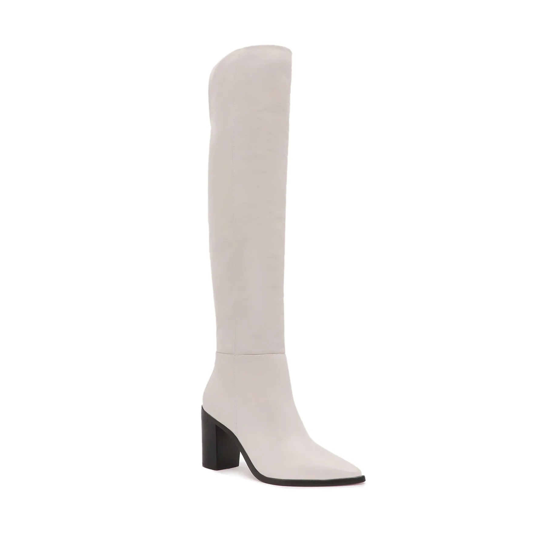 Magali Block Over the Knee Leather Boot