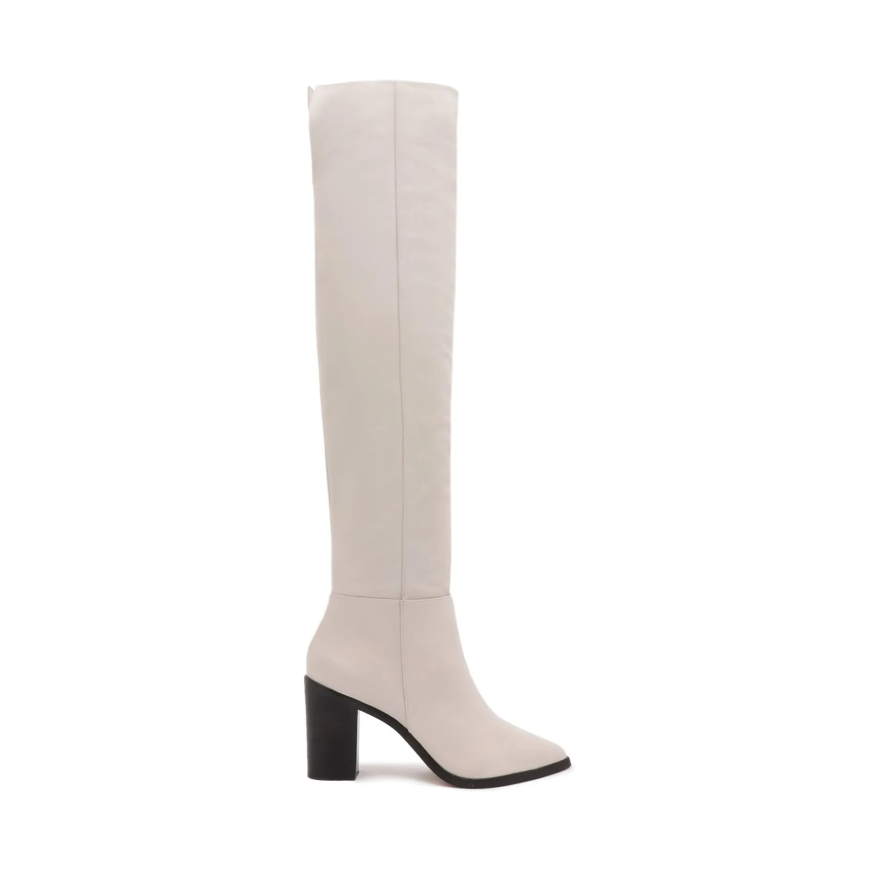 Magali Block Over the Knee Leather Boot