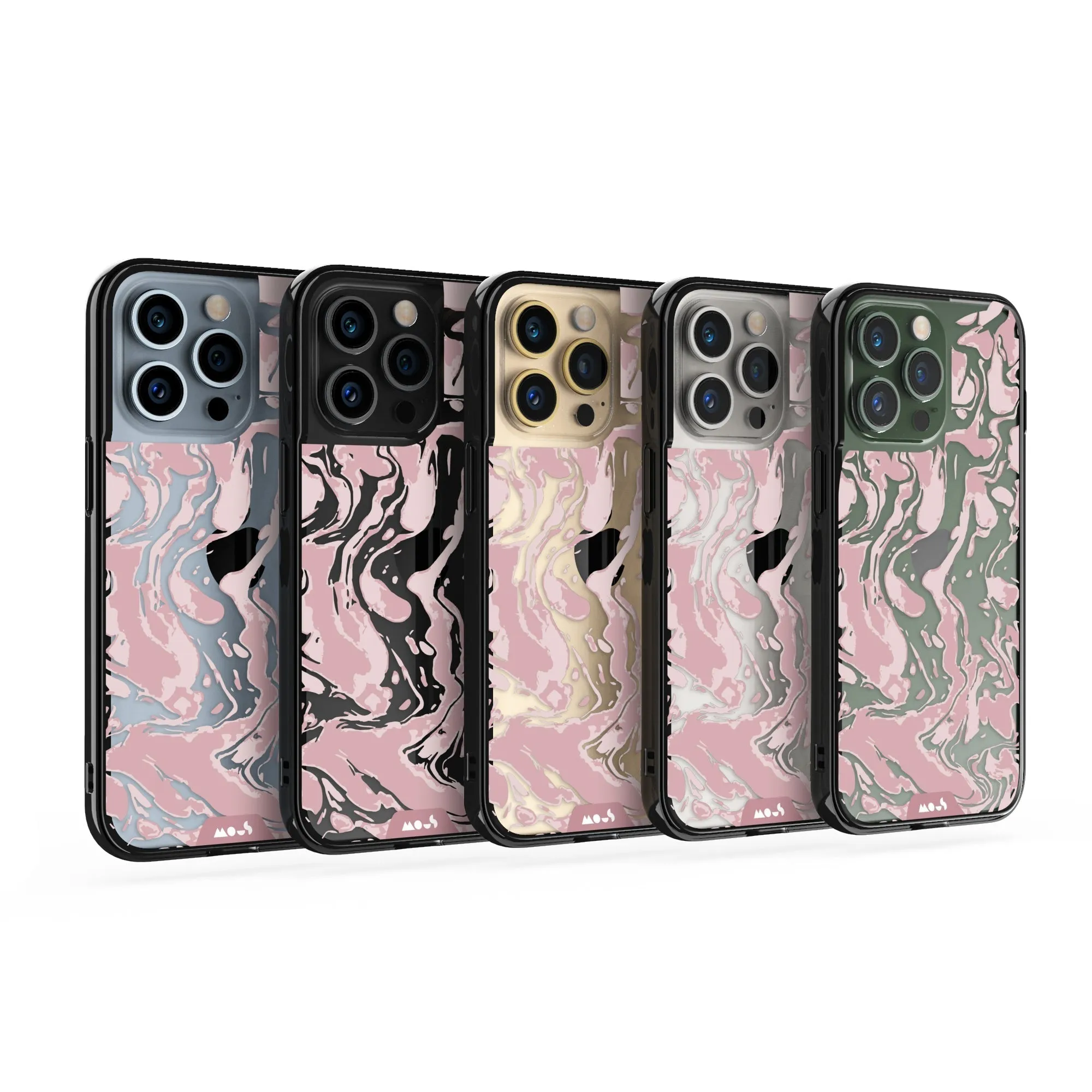 Marbled Dusky Pink Printed Phone Case - Clarity