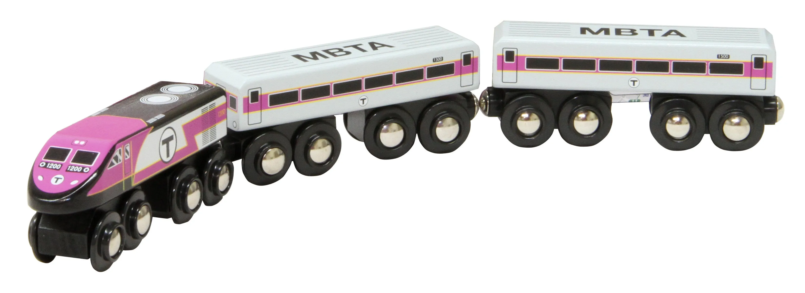 MBTA Commuter Rail Wooden Toy Train